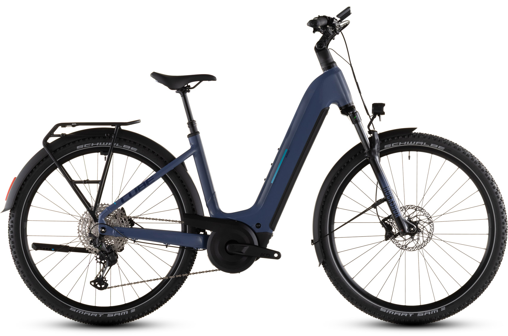Cube Nuride Hybrid EXC 800 jeansblue´n´blue Easy Entry