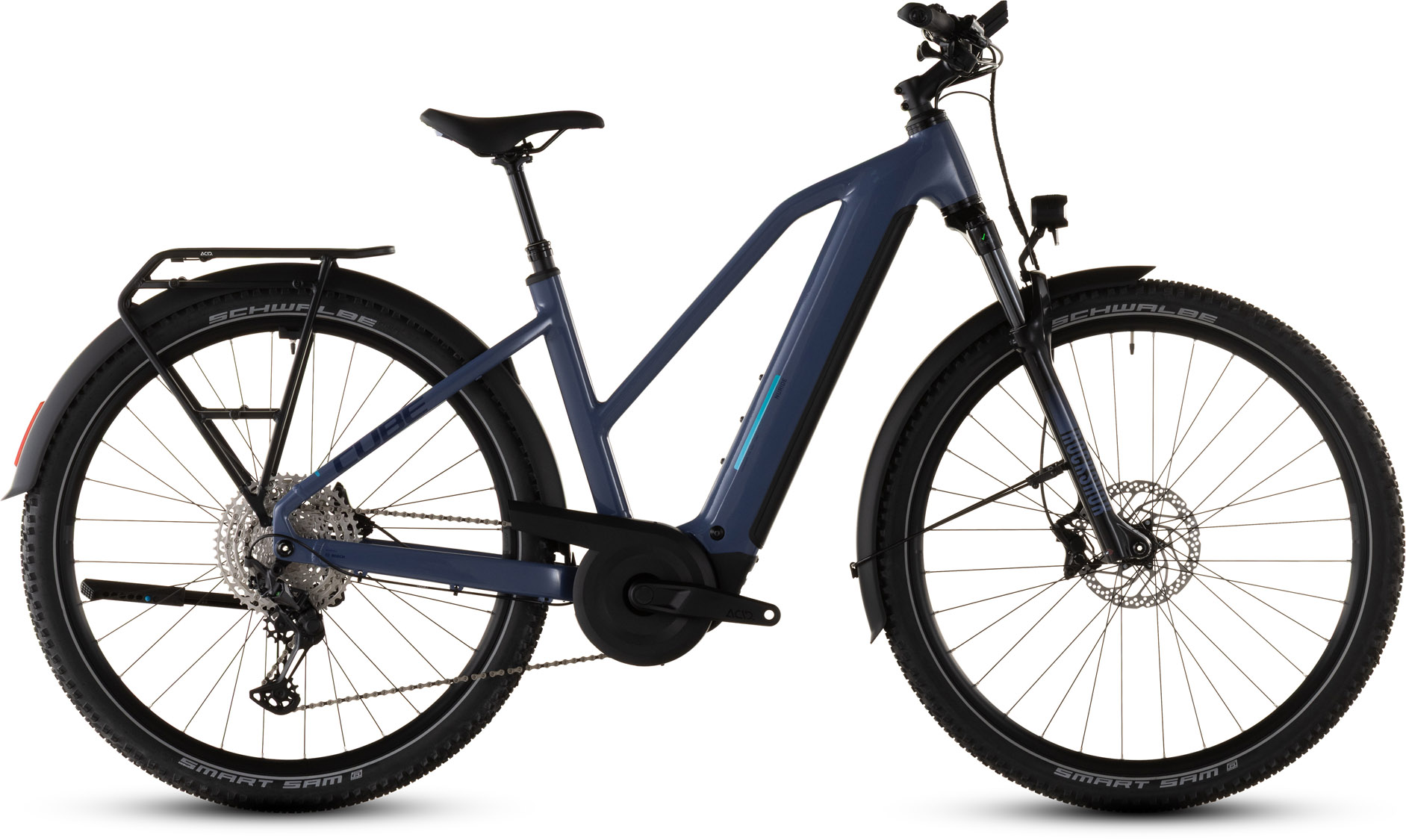 Cube Nuride Hybrid EXC 800 jeansblue´n´blue Trapeze